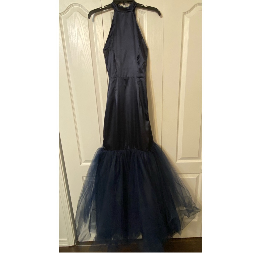 Custom Navy Prom Dress